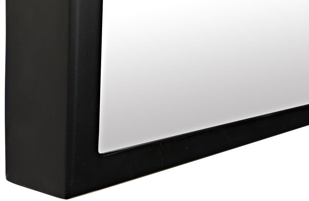 Lazo Mirror, Black Steel