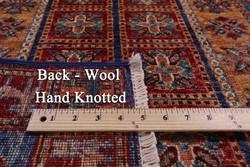 3' 3" X 5' 0" Handmade Antiqued Pazyryk Historical Design Rug Q10699