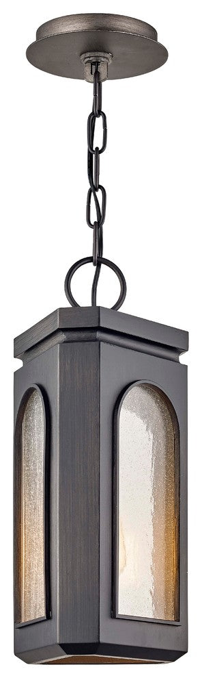 Alton 1-Light Hanger, Graphite, Seeded  Glass