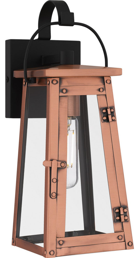Carolina 1-Light Outdoor Wall Mount in Aged Copper