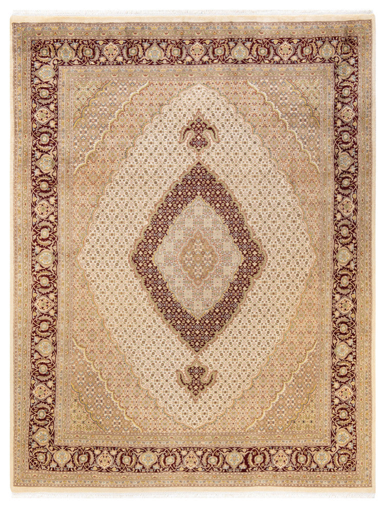 Rohtak, One-of-a-Kind Hand-Knotted Area Rug Ivory, 8'0"x10'5"