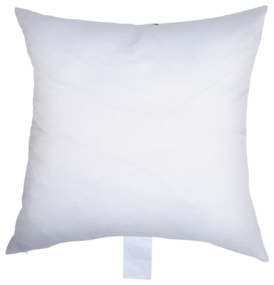 Dann Foley Printed Cushion Matte Black Sat" Upholstery