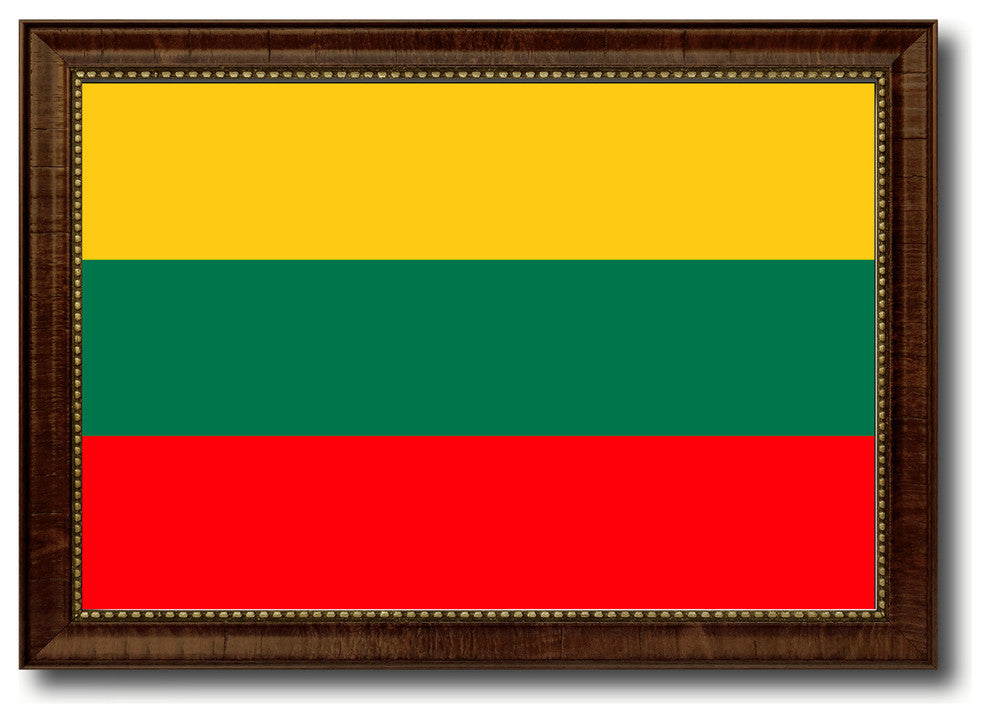 Lithuania Country Flag Canvas Print, 19"x27"