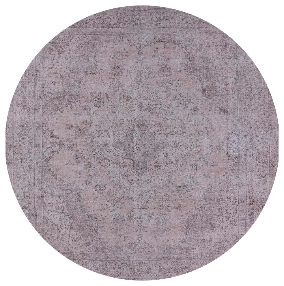Ahgly Company Indoor Round Mid-Century Modern Area Rugs, 7' Round