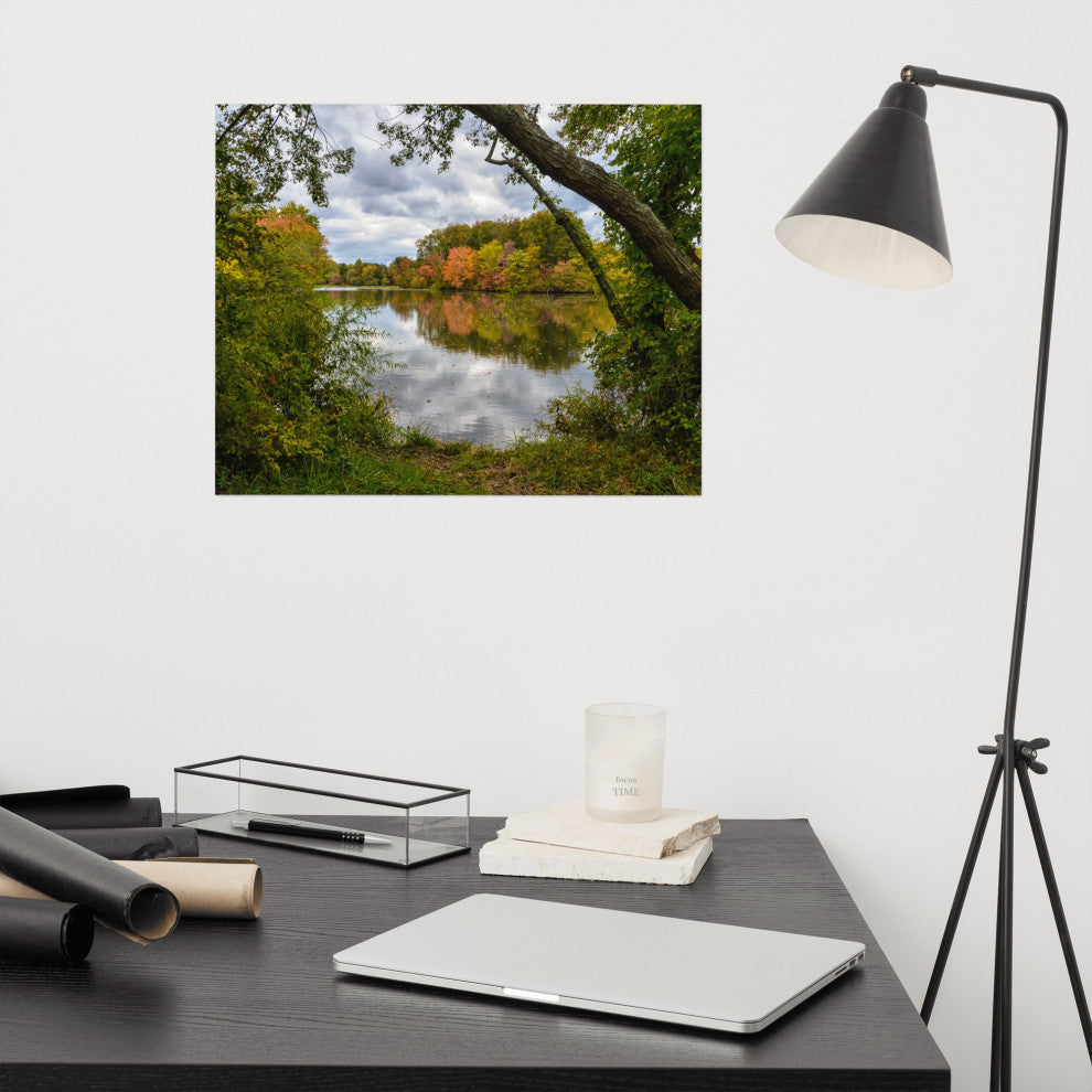Lost in Autumn Color Landscape Photo, Rural Unframed Wall Art Print, 16" X 20"