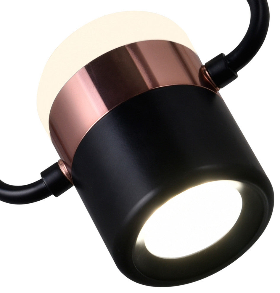 Moxie LED Down Mini Pendant With Black Finish