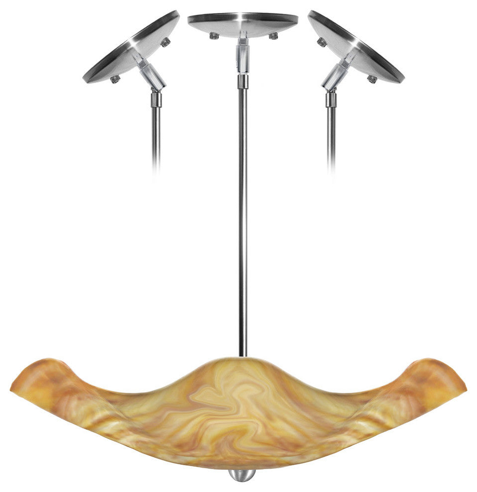 Jezebel Radiance Stingray Chandelier, Bisque, 18" Drop Height