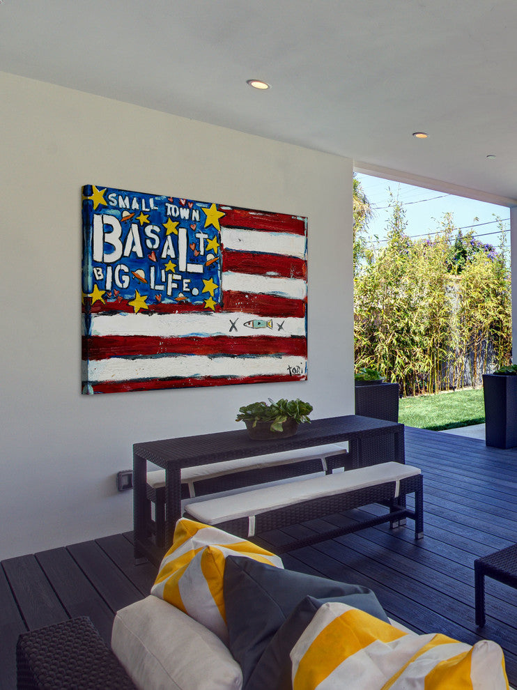 "Basalt Flag" Painting Print on Canvas by Tori Campisi