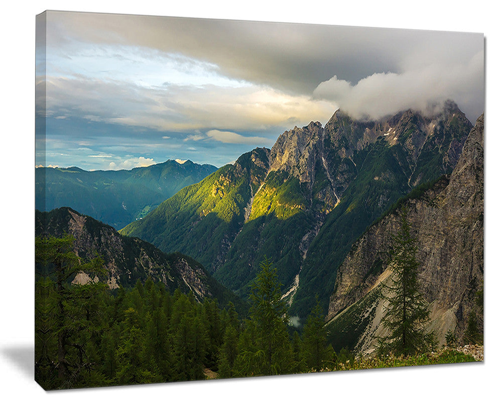 "Sunrise With Yellow Reflection" Landscape Photo Wall Art, 40"x30"
