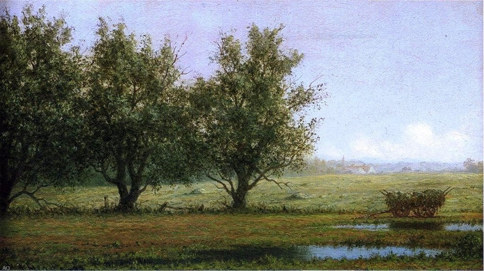 Martin Johnson Heade Landscape With Hay Wagon Wall Decal