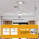52-inch Modern White LED Smart Ceiling Fan with Remote