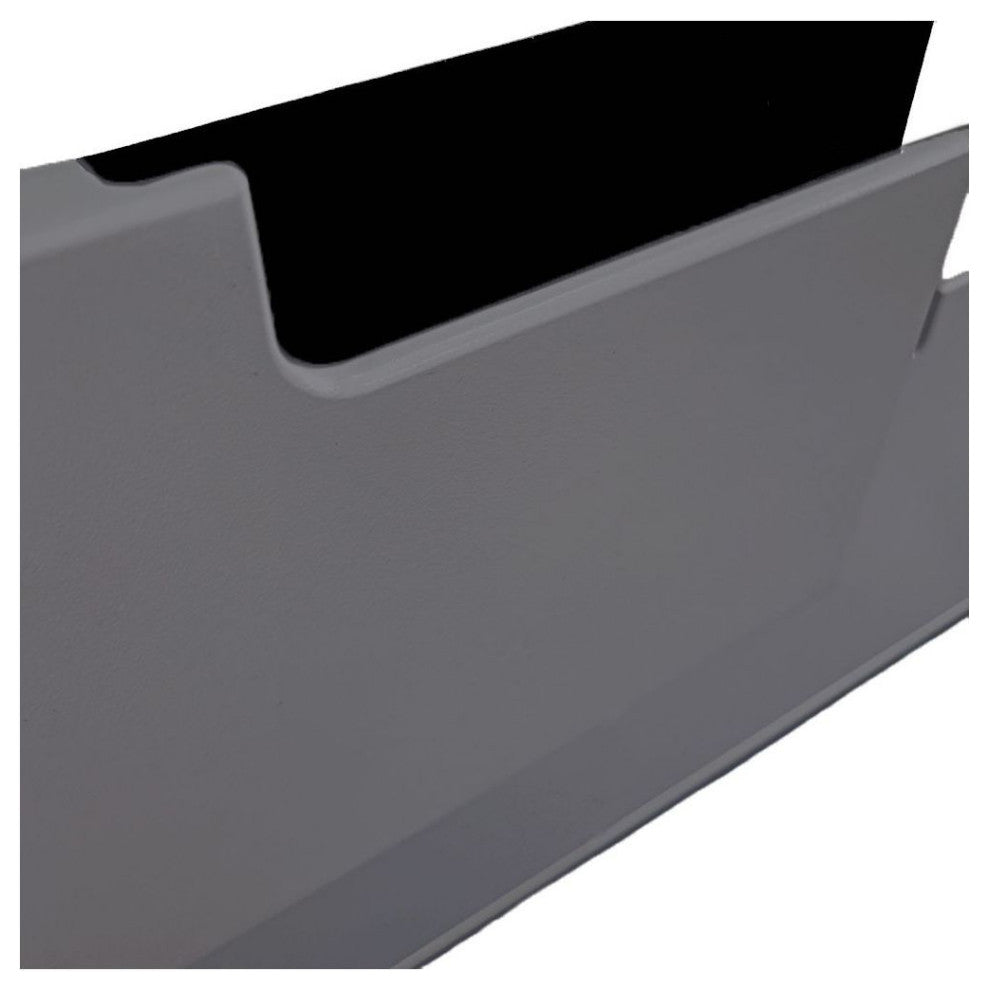 POW Furniture Dornan Minimal Modern Multipurpose Cabinet, Gray