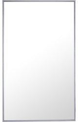 Elegant Eternity Metal Frame Rectangle Mirror 24 Inch Silver