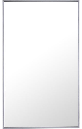 Elegant Eternity Metal Frame Rectangle Mirror 24 Inch Silver