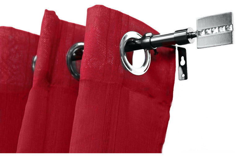 Extendable Curtain Rod Set 49 to 82 L -Diam