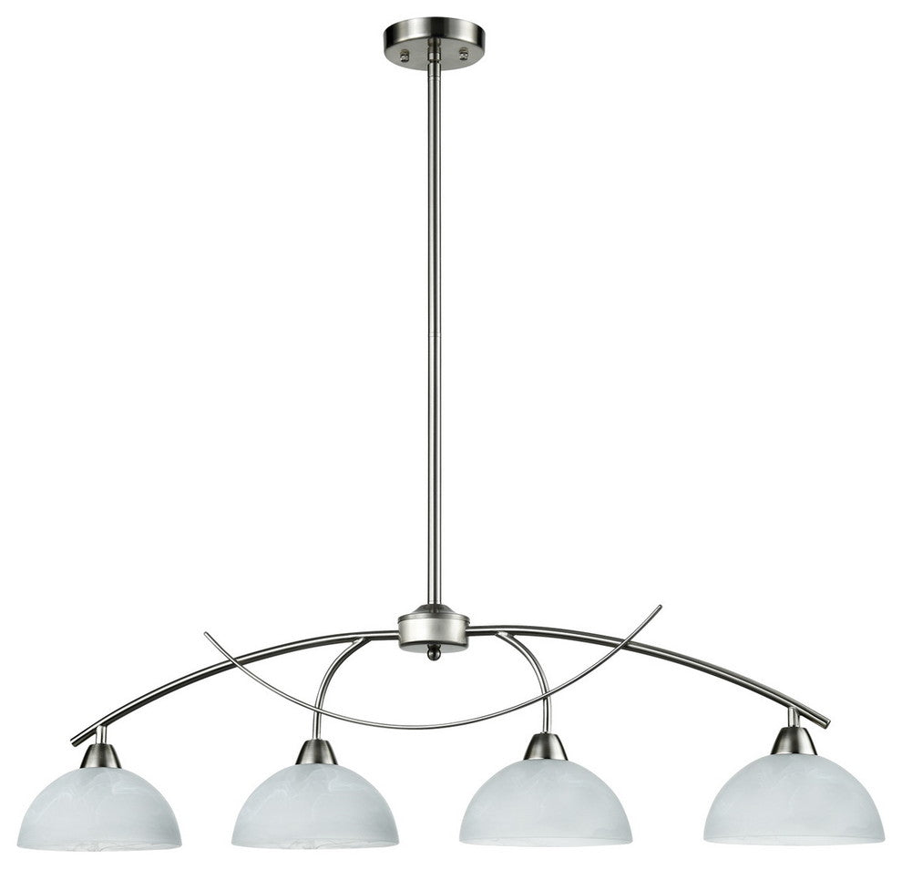 Arched Multi-Light Kitchen Island Lighting, 4-Light-Bn