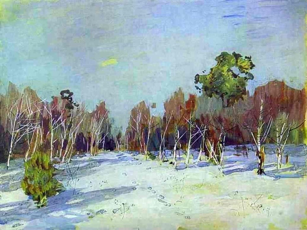 Isaac Ilich Levitan Snowbound Garden Wall Decal