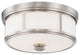 Minka-Lavery 4365-84 2 Light Flush Mount Harbour Point Brushed Nickel