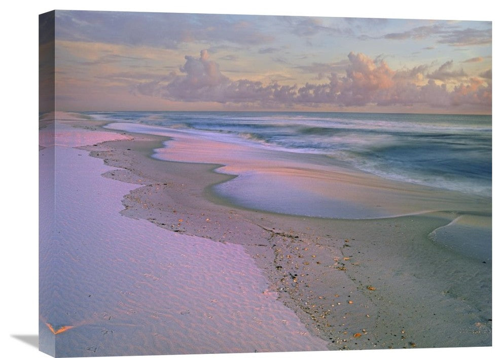"Beach At Sunrise, Gulf Islands National Seashore, Florida" Artwork, 24" x 18"
