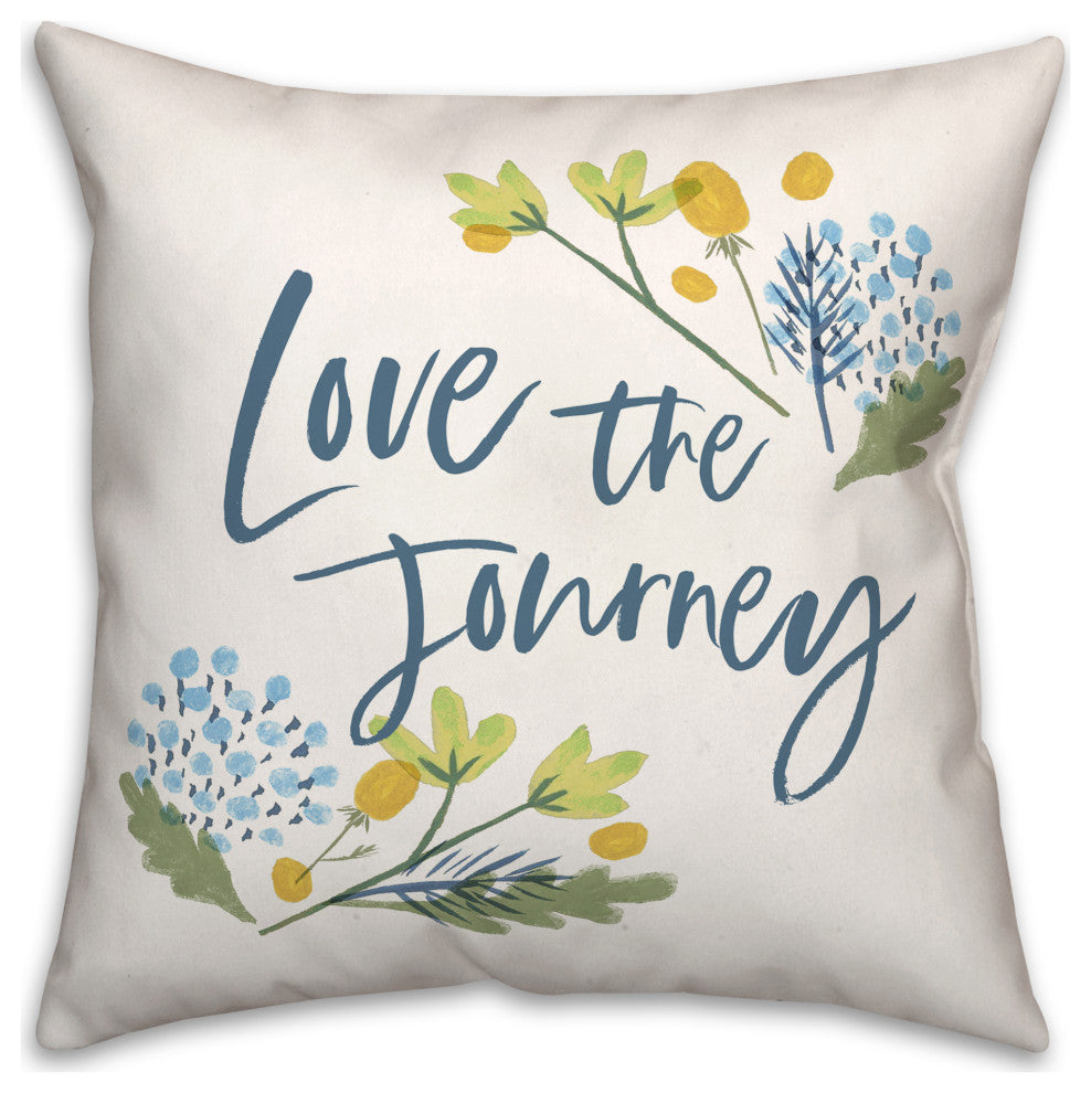 Love the Journey 18x18 Spun Poly Pillow