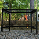 Sunnydaze Black Mesh Patio Fire Pit Benches, 23"x16", Set of 2 Benches