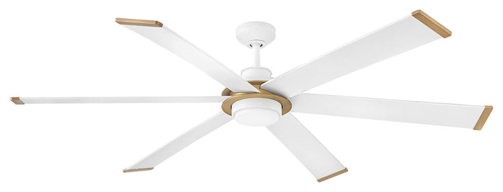 Hinkley Andros 64" Led Smart Fan, Matte White