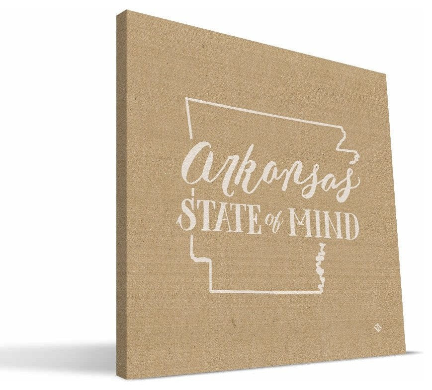 Arkansas State of Mind Canvas Print, 12"x12"