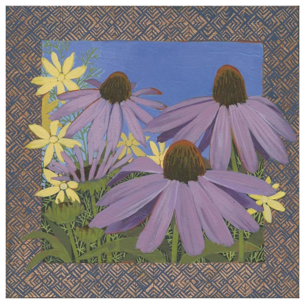 "Copper Zinnia" Digital Paper Print by Kathrine Lovell, 38"x38"