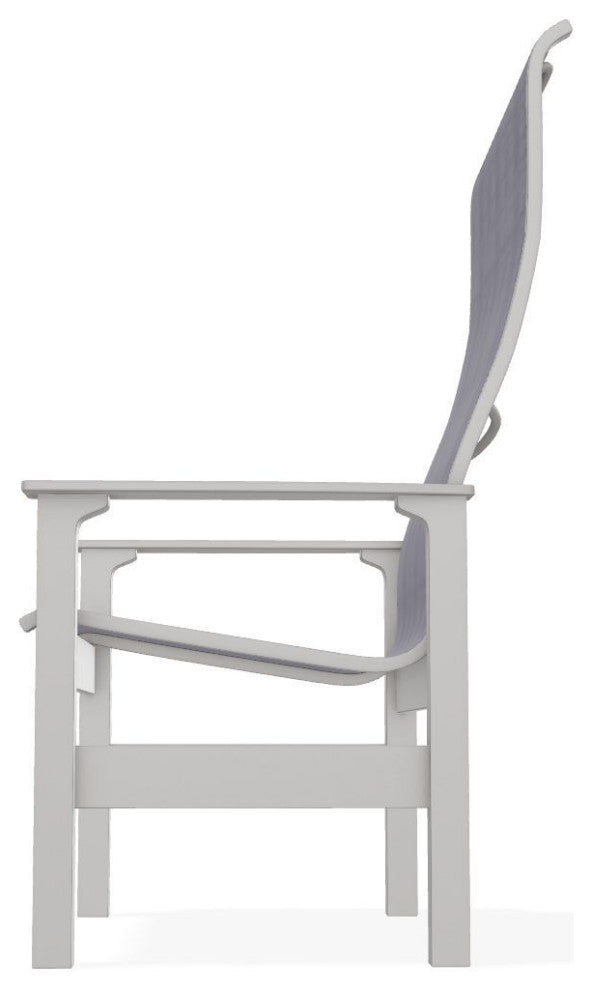 Leeward Sling Outdoor Supreme Armchair, Brooks/Warm Gray