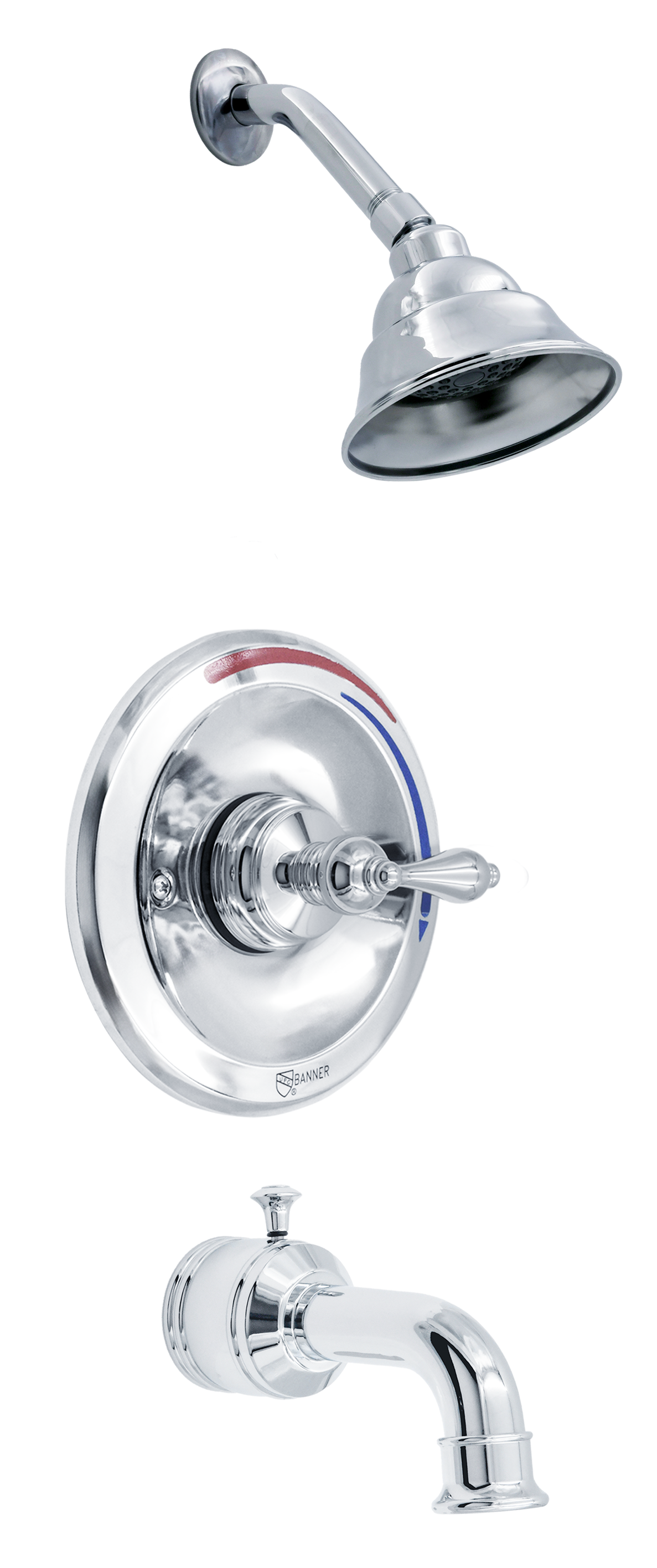 Banner Single Lever Tub & Shower Faucet, Chrome