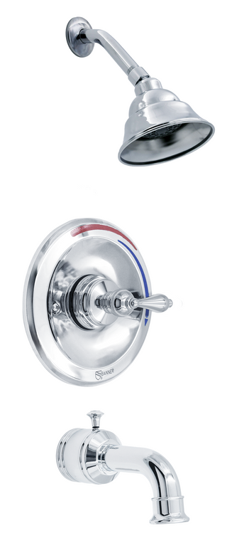 Banner Single Lever Tub & Shower Faucet, Chrome