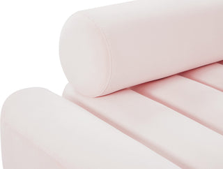 Melody Velvet Upholstered Chair, Pink, Sofa