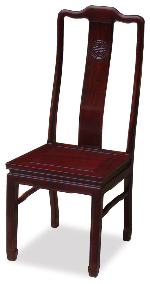 60" Rosewood Longevity Design Round Dining Table With 8 Chairs