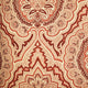 Enchanted Prairie Red and Beige Luxury Throw Pillow, 26"x26"