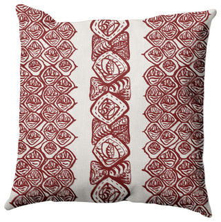 Central Comb Pillow, Orange, 20"x20"