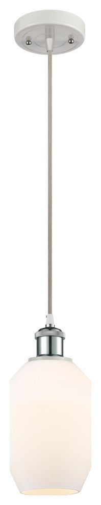 Innovations 516-1P-WPC-G651-8-LED 1-Light Mini Pendant White and Polished Chrome