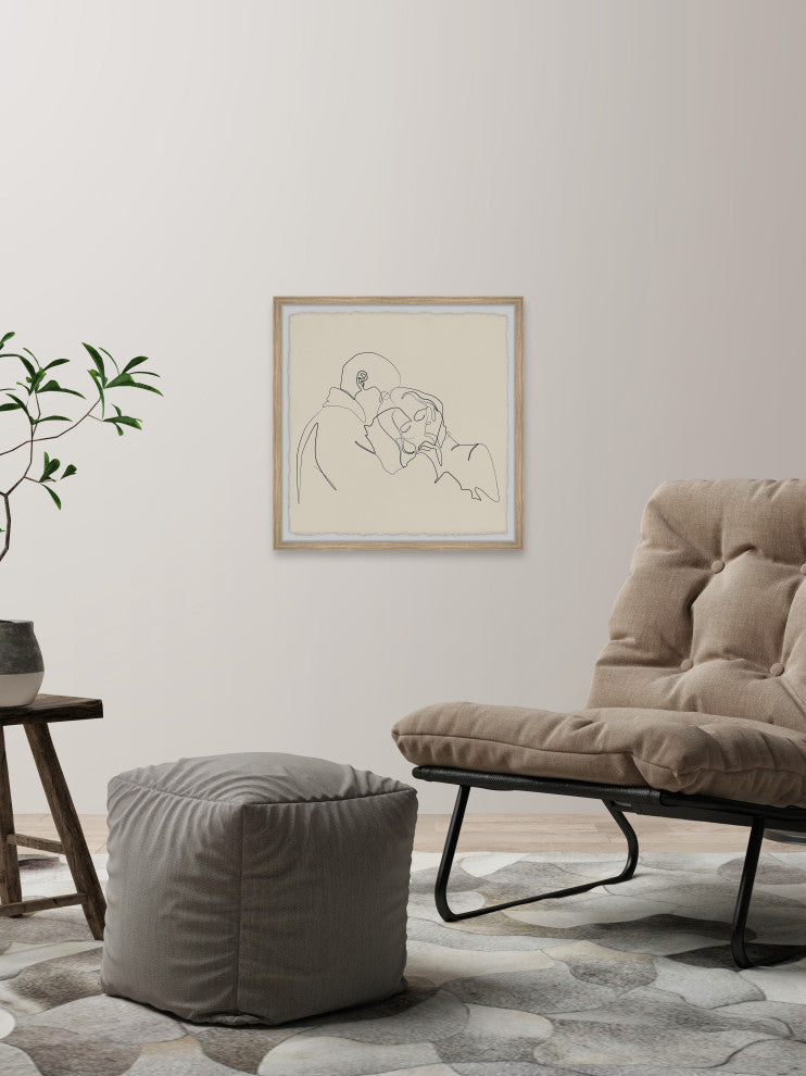 "I've Got You" Framed Painting Print, 12x12