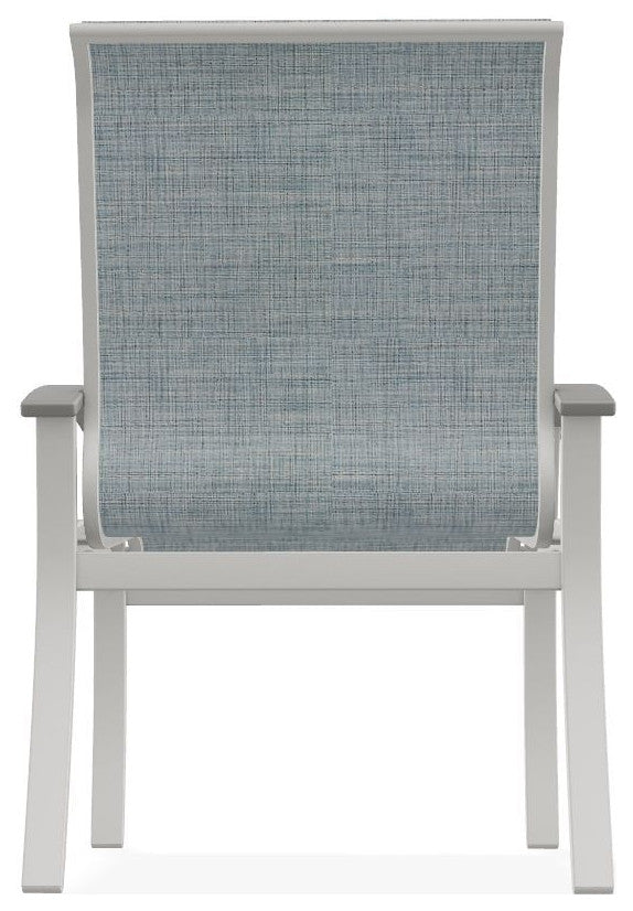 Belle Isle Sling Outdoor Dining Chair, Charm/Snow