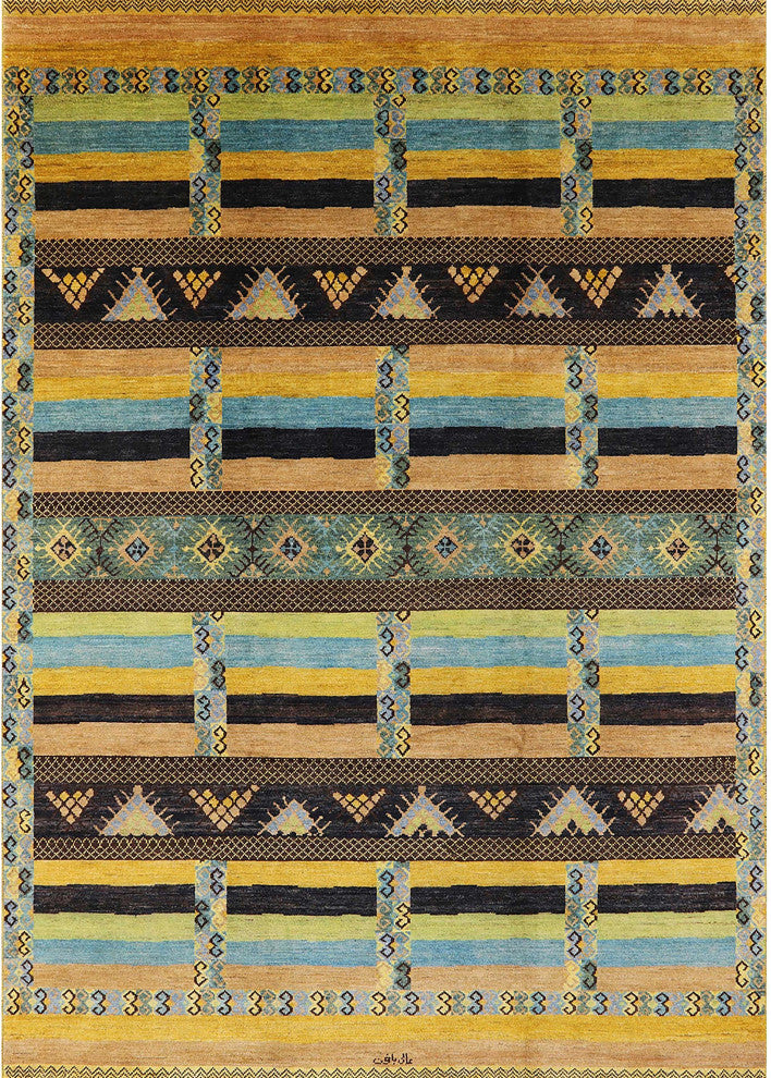 Ahgly Company Indoor Rectangle Mid-Century Modern Area Rugs, 5' x 8'