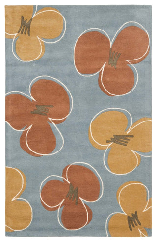 Safavieh Soho Soh802B Floral Rug, Blue/Multi, 6'0"x6'0" Square