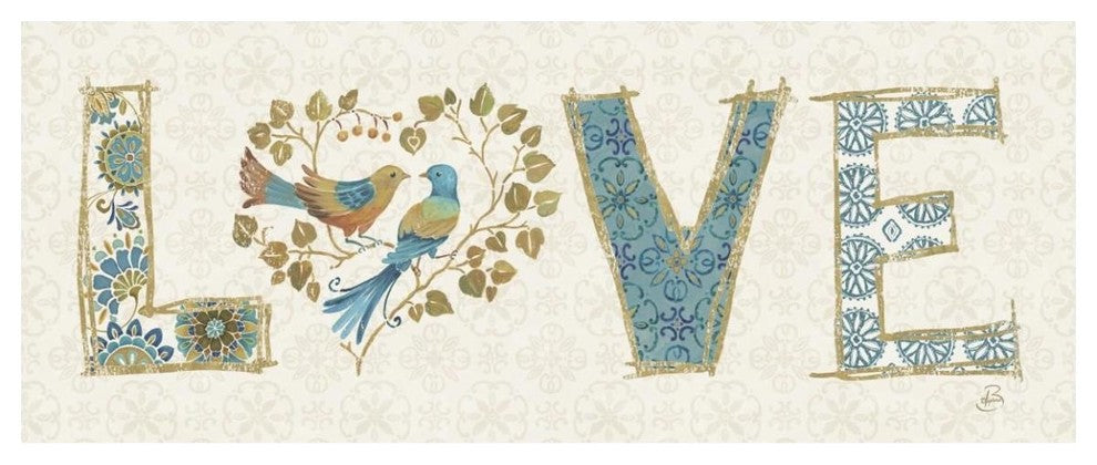 "Love Tales VI" Digital Paper Print by Daphne Brissonnet, 52"x22"