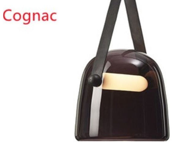 MIRODEMI Cipieres | LED Glass Pendant Light in a Nordic Style, Cognac, Cool Light