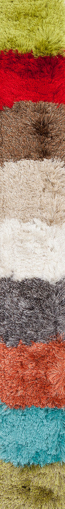 Naya Contemporary Area Rug, Brown, 7'9"x10'6" Rectangle