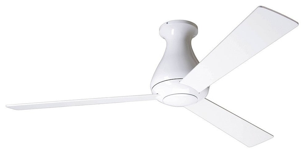 Altus Flush Mount Fan, Gloss White, 52"