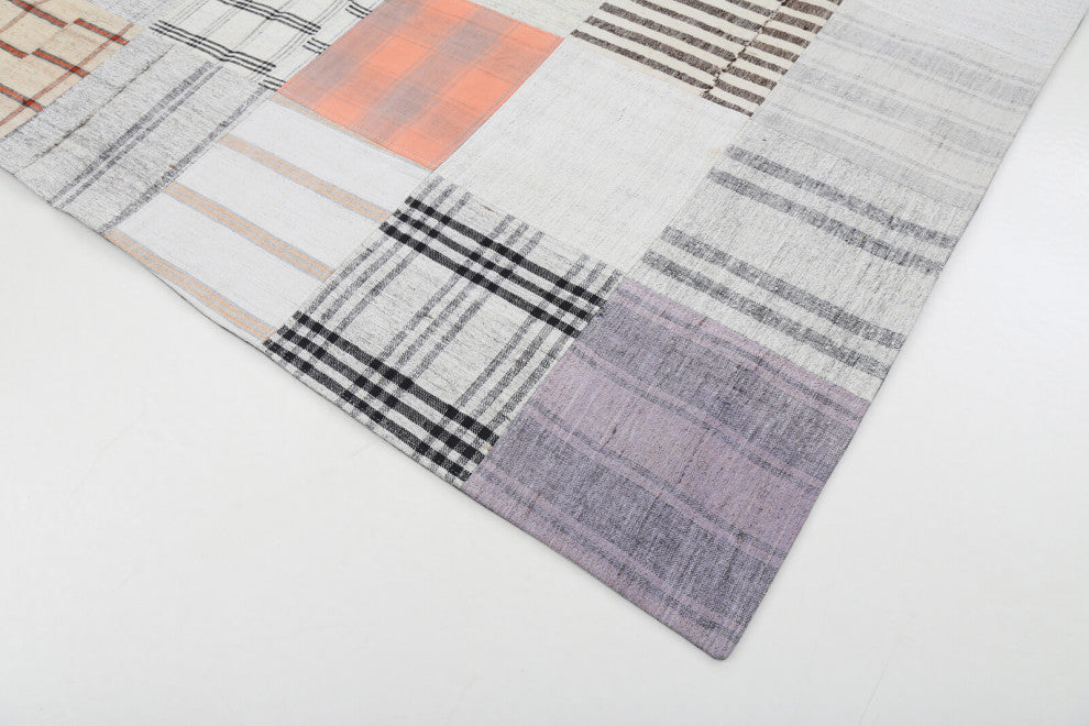 Rug N Carpet - Handmade Anatolian 6' 8'' x 9' 11'' Unique Patchwork Kilim Rug