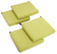 20"x19" Spun Polyester Chair Cushion, Set of 4, Lime