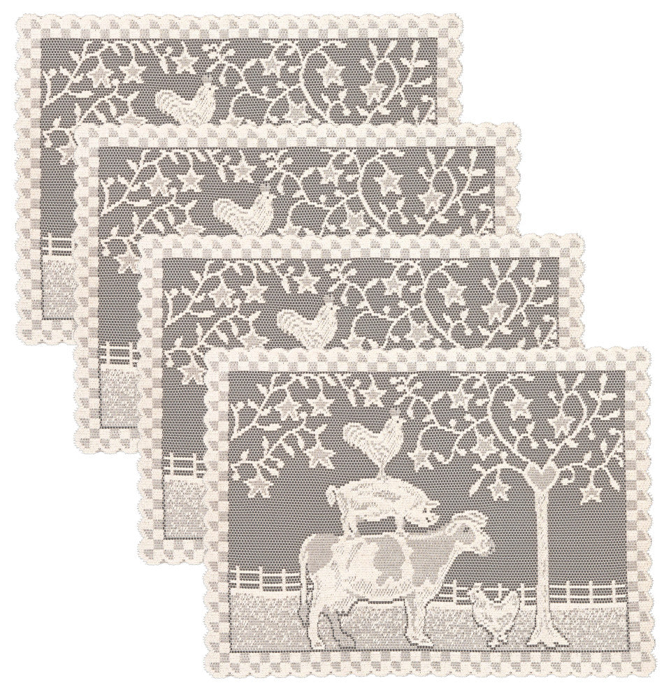Farmhouse 14" x 20" Placemats (Set of 4), Natural