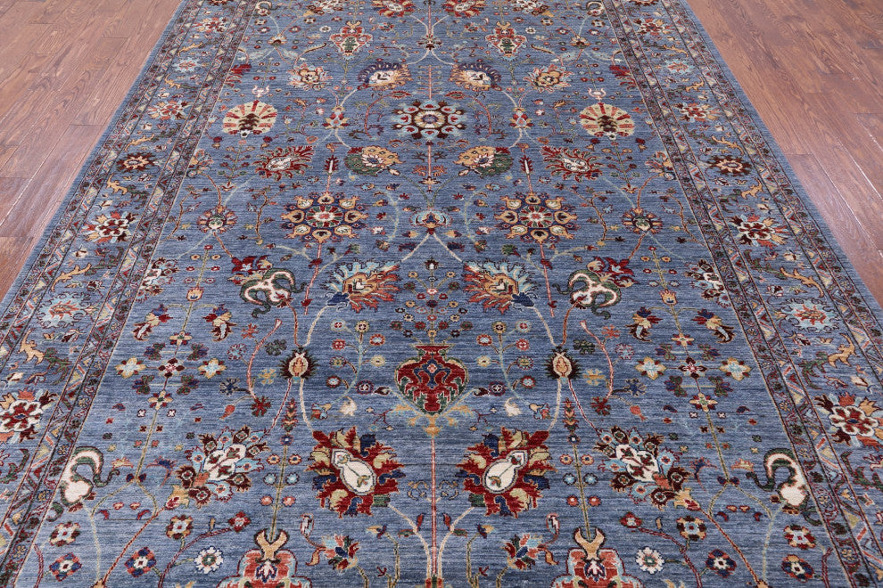 Handmade Persian Tabriz Wool Rug 8' 4" X 11' 10" - Q12772