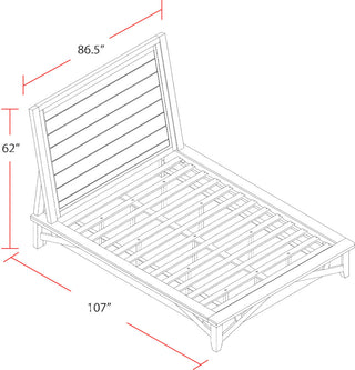 King Platform Bed With 2 Nightstands, King
