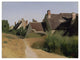 "Houses near Orleans" Paper Print by Jean-Baptiste-Camille Corot, 26"x20"